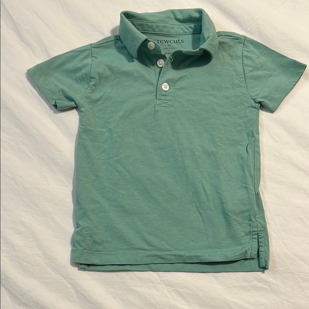 Crewcuts Kids Green Polo Shirt